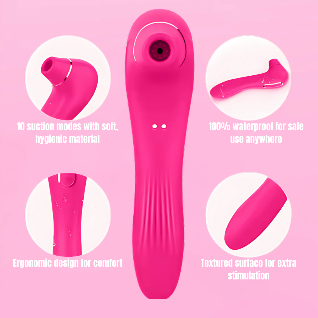 2-in-1 Air-Wave & Vibration Wand for Intimate Wellness